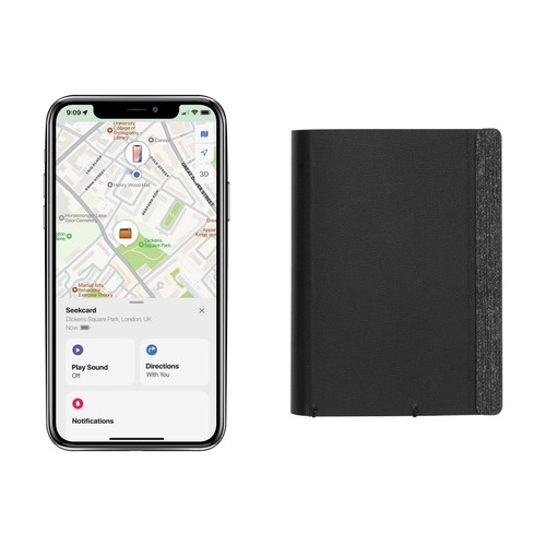 Seekcard RCS rpolyester card wallet with worldwide locating