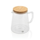 Ukiyo borosilicate glass carafe with bamboo lid 1.2L