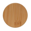 Double wall borosilicate glass with bamboo lid 350ml