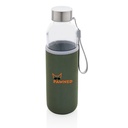 Glass bottle with neoprene sleeve