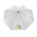 21" Impact AWARE™ RPET 190T bamboo auto open/close umbrella