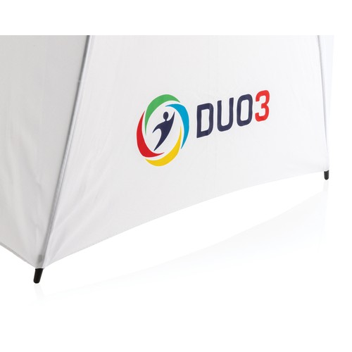 21" Impact AWARE™ RPET 190T bamboo auto open/close umbrella