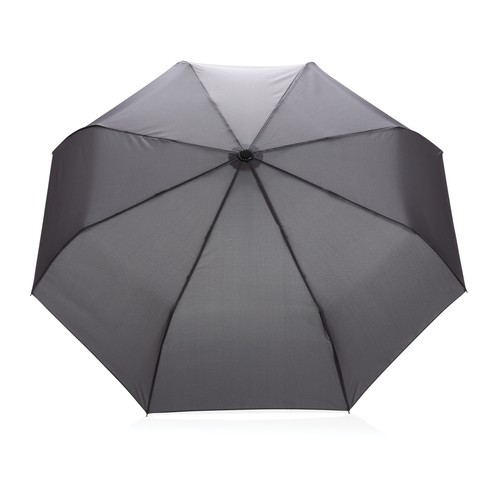 21" Impact AWARE™ RPET 190T bamboo auto open/close umbrella
