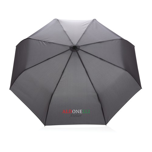 21" Impact AWARE™ RPET 190T bamboo auto open/close umbrella