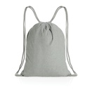Impact AWARE™ recycled cotton drawstring backpack 145g