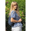 Impact AWARE™ recycled cotton drawstring backpack 145g
