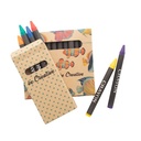 Custom 6 Pc Crayon Set Craxon 6 Eco