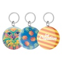 Pin Button Keyring KeyBadge Maxi