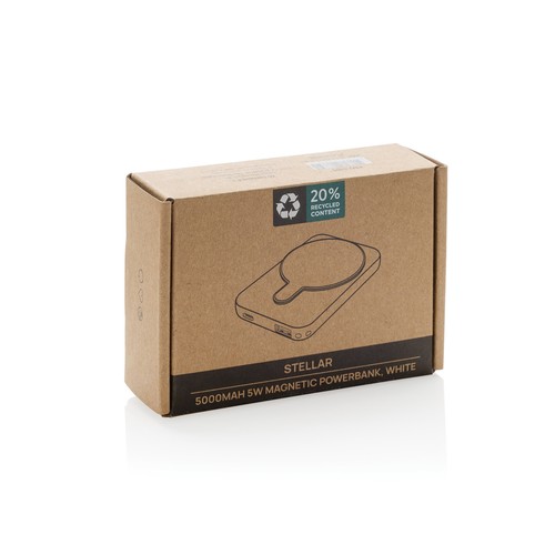 Stellar RCS recycled plastic 5000 mah 5W magnetic powerbank