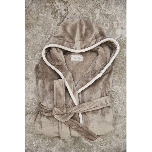 VINGA Louis luxury plush GRS RPET robe size S-M