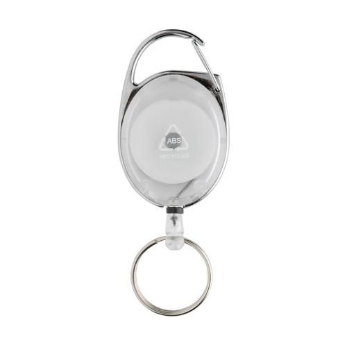 RCS recycled ABS roller clip keychain