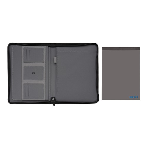 Impact AWARE™ RPET A4 portfolio with zipper
