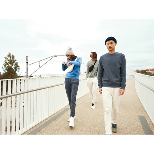 Iqoniq Denali recycled cotton crew neck undyed