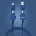 Oakland RCS recycled plastic 6-in-1 fast charging 45W cable