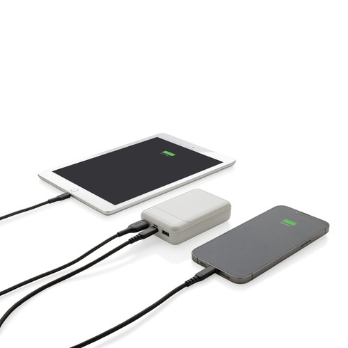 RCS standard recycled plastic 10.000 mAh powerbank
