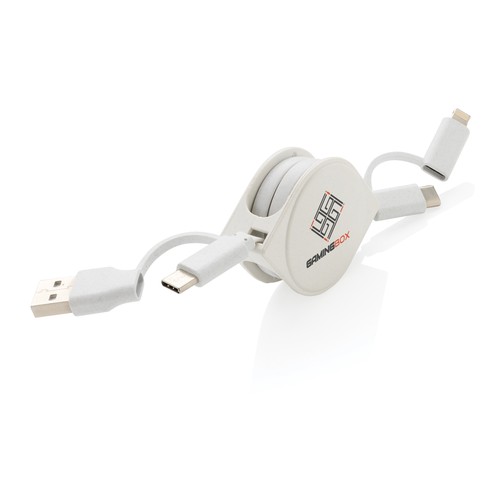 RCS standard recycled plastic and TPE 6-in-1 cable