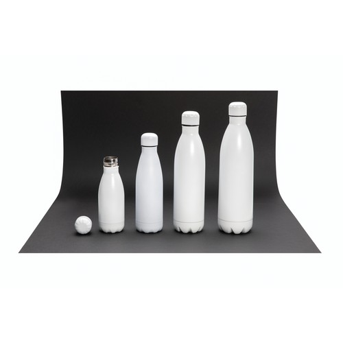 Solid colour vacuum stainless steel bottle 1L