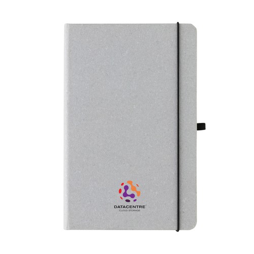 Recycled leather hardcover notebook A5