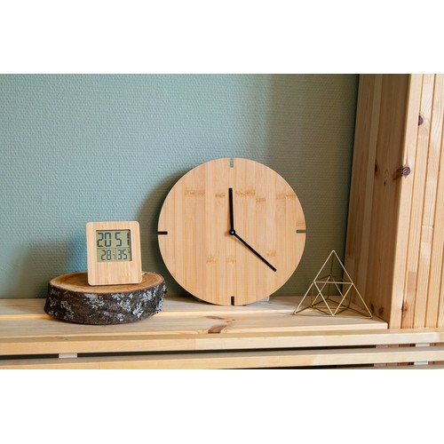 Bamboo wall clock Tokei