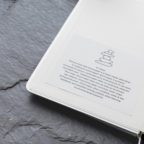 Craftstone A5 recycled kraft and stonepaper notebook