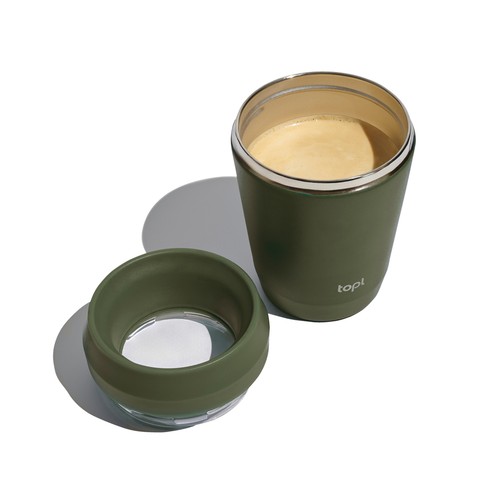 Topl Recycled Steel To Go Tumbler Patented 360 Lid 235ml