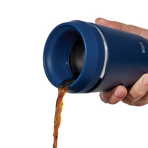 Topl Recycled Steel To Go Tumbler Patented 360 Lid 235ml