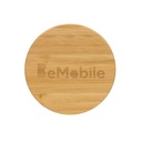 GRS certified recycled PP mug with bamboo lid