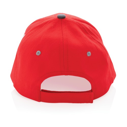 Impact AWARE™ Brushed rcotton 6 panel contrast cap 280gr