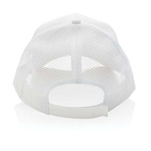 Impact AWARE™ Brushed rcotton 5 panel trucker cap 190gr