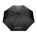 20.5" Impact AWARE™ RPET 190T Pongee bamboo mini umbrella