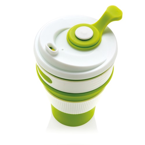 Foldable silicone cup