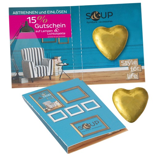 Sweet Wrap Chocolate Heart stand.