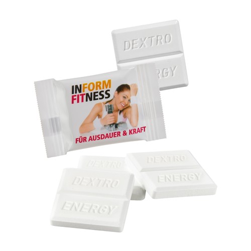 Dextro Energy* in een standaard flowpack
