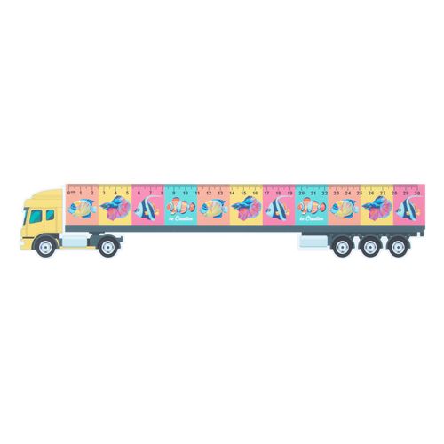 30 Cm Ruler, Truck Trucker 30