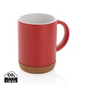Keramische mok met kurken bodem 280 ml
