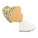 Custom sticky notepad CreaStick Heart Eco