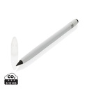 Aluminum inkless pen with eraser