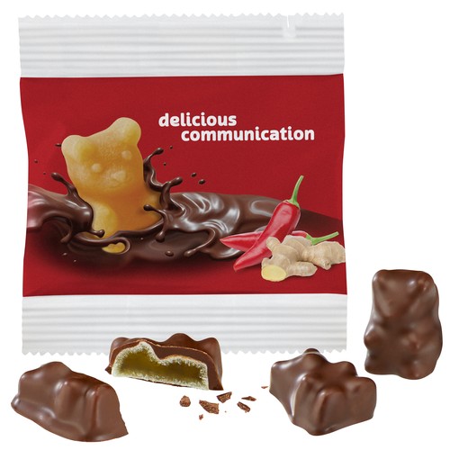[110714725] Chocolate Fruit Gum Bears Paper Bag