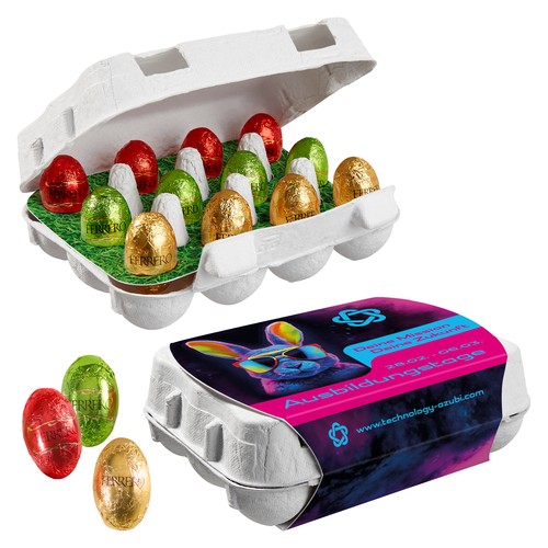 [110792120] Paper Easter 12 Egg Box - Küsschen