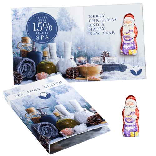 [110786300] Zoete wrap met Milka Mini Santa Claus