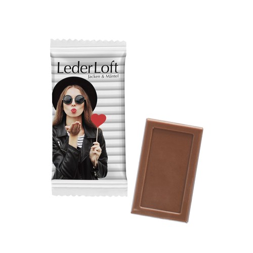[110740201] MIDI chocolade reep in papieren flowpack