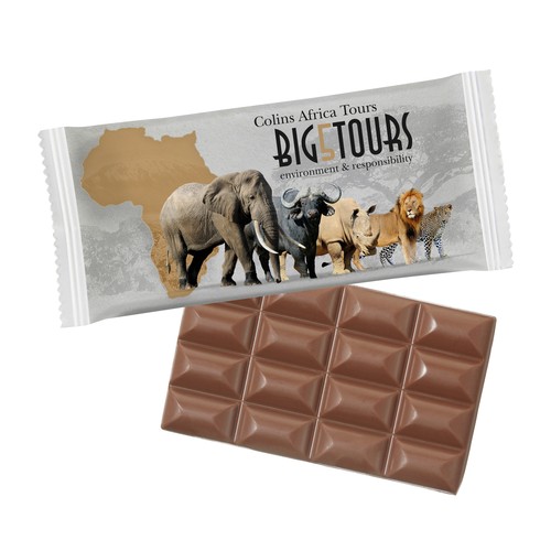 [110740401] SUPER MAXI Chocolate Bar Paper Flowpack