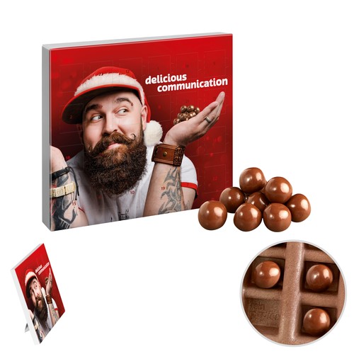 [110780300] Paper Mini-Advent Cal. chocolate crisp balls