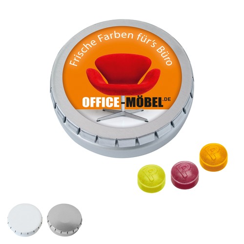 [110762002] MINI CLICK CLACK blik met Pulmoll Pastilles, 50g