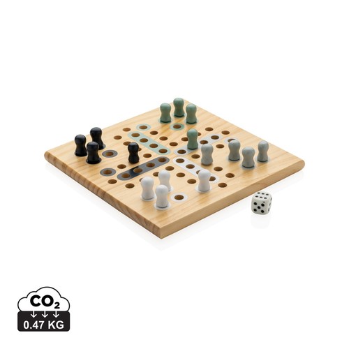 [P940.279] Claire wooden Ludo game