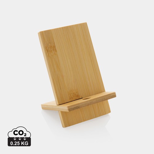 [P301.409] Bamboe telefoonstandaard in kraft verpakking