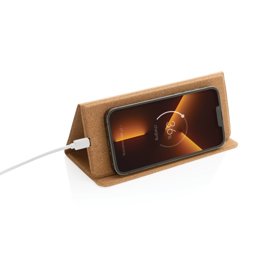 [P308.519] 10W wireless charging cork mousepad and stand