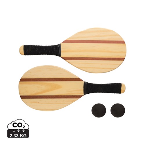 [P453.509] Houten frescobol tennis set