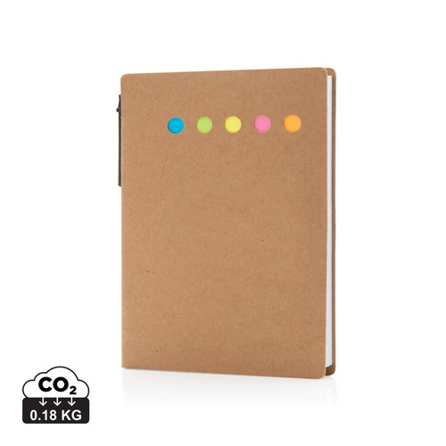 [P774.289] Kraft sticky notes A6 booklet with pen
