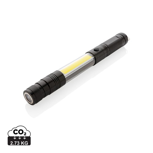 [P513.891] Uitschuifbare zaklamp met COB
